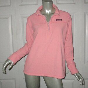 VINEYARD VINES Pink Pique Long Sleeve Top